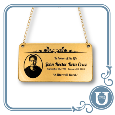 Large Personalized Nameplate for Human Adult