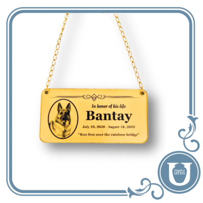 Small Personalized Nameplate for Pet